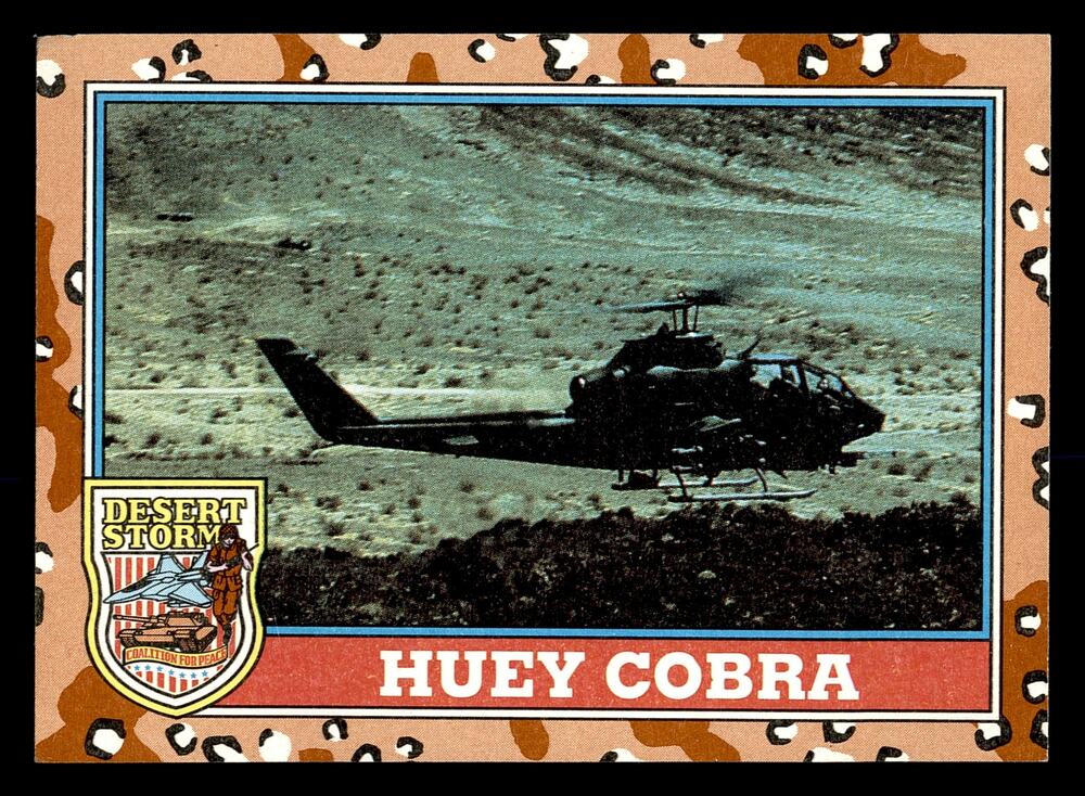 1991 Topps Desert Storm #174 Huey Cobra Card
